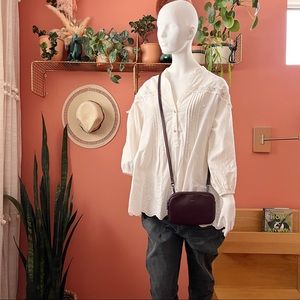 CoLab Crossbody Bag Dark Eggplant Wallet Card Holder Vegan Leather